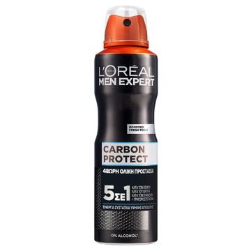 LOreal Men Expert Carbon Protect Déodorant Homme Spray 5 en 1 150 ml