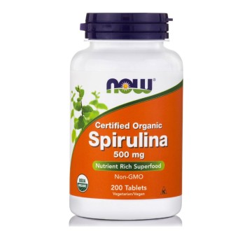 Now Foods Spirulina 500mg 200 ταμπλέτες Now Foods Spirulina 500mg 200 ταμπλέτες