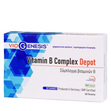 Viogenesis Vitamin B Complex Depot 60 δισκία