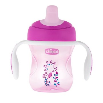 Chicco Εκπαιδευτικό Κύπελλο 6m+ Ροζ 200ml