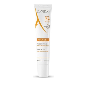 A-Derma Protect Fluide Visage Invisible SPF50+ Face Sunscreen 40ml