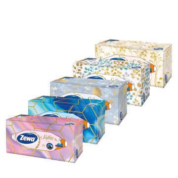 Zewa Softis Box,Επιτ. Χαρτ/Λα 80τμχ Zewa Softis Box,Επιτ. Χαρτ/Λα 80τμχ