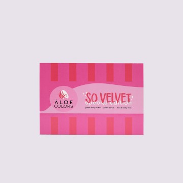 Aloe+ Colors Promo So Velvet Special Edition Glitter Body Butter 200ml,Scrub 200ml, Hair & Body Mist 150ml