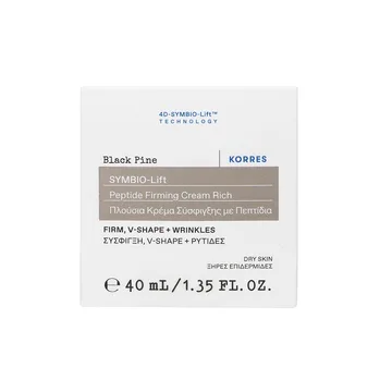 Crème raffermissante aux peptides Symbio-Lift au pin noir de Korres, riche pour peaux sèches...