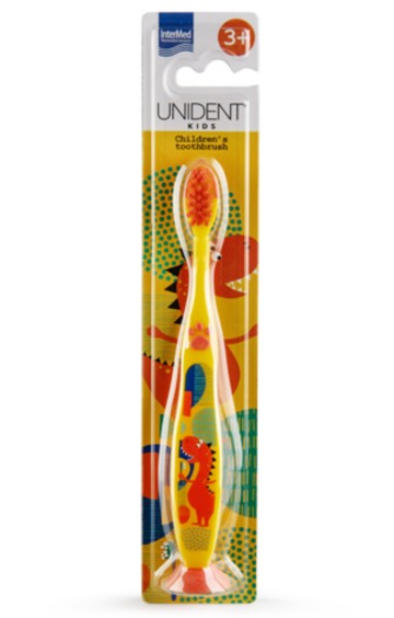 Intermed Unident Kids Toothbrush Yellow για 3+ ετών, 1 τεμάχιο