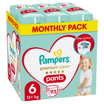 Pampers Monthly Premium Care Pants No6 (15+kg) 93τμχ