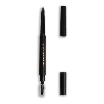 Revolution Duo Brow Definer Pencil Medium Brown, 1 τεμάχιο Revolution Duo Brow Definer Pencil Medium Brown, 1 τεμάχιο