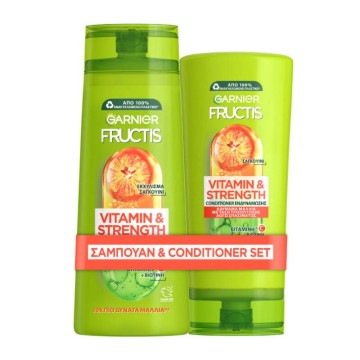 Garnier Promo Fructis Vitamin & Strength Conditioner 200ml & Shampoo 400ml
