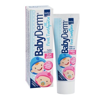 Intermed BabyDerm First Toothpaste Παιδική Οδοντόκρεμα από 6 Μηνών 50ml