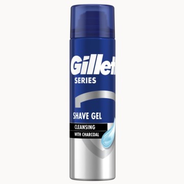 Gillette Series Gel à raser nettoyant au charbon de bois 200 ml