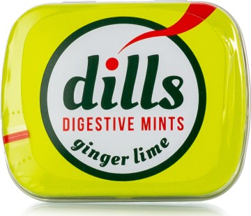 Dills Digestive Mints с имбирем и лаймом 15гр
