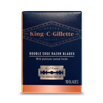 Лезвия для безопасной бритвы Gillette King Double Edge, 10 сменных блоков