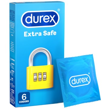 Презервативи Durex Extra Safe, 6 бр
