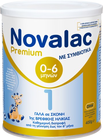 Novalac Premium 1, qumësht për foshnjën e parë nga lindja deri në muajin e 1-të 6g