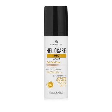 Heliocare 360 ​​Gel Couleur Oil-Free SPF50+ Crème Solaire Visage Beige 50ml