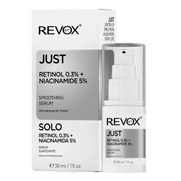 Revox Just Retinol 0.3% + Niacinamide 5% Smoothing Serum 30ml Revox Just Retinol 0.3% + Niacinamide 5% Smoothing Serum 30ml