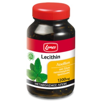 Lanes Lecithin 1200 мг, соевый лецитин, 30 капсул