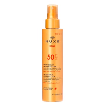 Nuxe Sun Melting Spray SPF50 لوشن واقي من الشمس للوجه / الجسم 150 مل