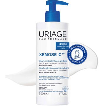 Uriage Xemose C8+ Lipid-Replenishing Anti-Itch Balm, 500ml