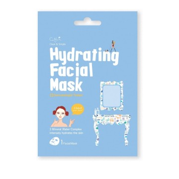 Vican Cettua Clean & Simple masque hydratant pour le visage 1pc