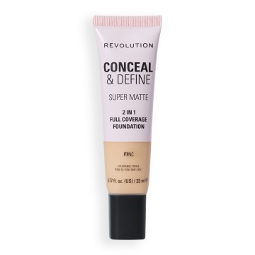 Revolution Conceal And Define Full Cover Tube Foundation F7NC, 23ml Revolution Conceal And Define Full Cover Tube Foundation F7NC, 23ml