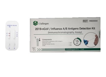 Giallergen Test Antigène Rapide Nasal Covid-19 & Grippe A-B 1pc