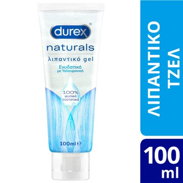 Durex Naturals, Ενυδατικό Λιπαντικό Gel με Υαλουρονικό 100% Φυσικά Συστατικά 100ml
