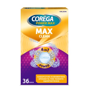 Corega Power Max Clean, 36 Δισκία Corega Power Max Clean, 36 Δισκία