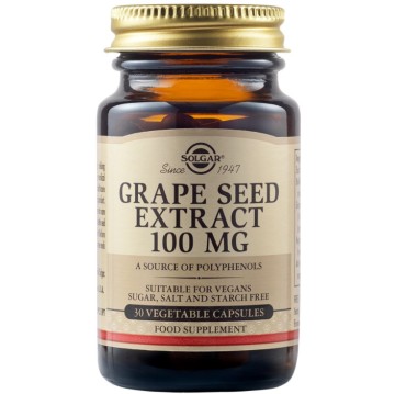 Solgar Grape Seed Extract 100mg ,30Vegicaps Solgar Grape Seed Extract 100mg ,30Vegicaps