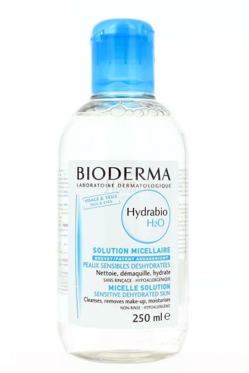 Bioderma Hydrabio H2O, Cleansing & Moisturizing Solution 250ml