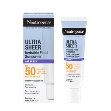 Neutrogena Ultra Sheer Invisible Fluid Age Shield, Αντηλιακό Προσώπ...