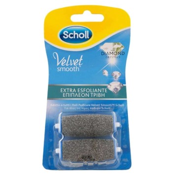 Scholl Velvet Smooth Diamond Crystals Ανταλλακτικά Κεφαλής, 2τμχ