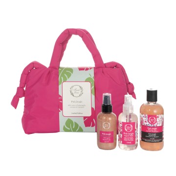 Fresh Line Summer Bag with Pink Jungle Shower Gel, 300ml & Fragrant...