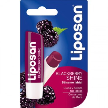 Liposan Blackberry Shine Baume à Lèvres avec Couleur 4.8gr
