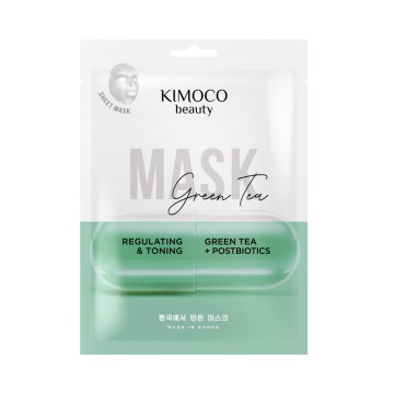 Kimoco Beauty Sheet Mask Ρυθμιστική και Τονωτική Μάσκα Προσώπου με ...