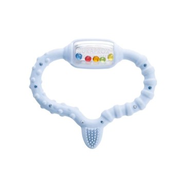Curaprox Baby Teething Ring Blue 0-24m, Teething Ring 1pc