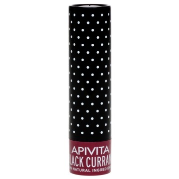 Уход за губами Apivita Black Currant с черной смородиной, бордовый натуральный цвет 4.4 г