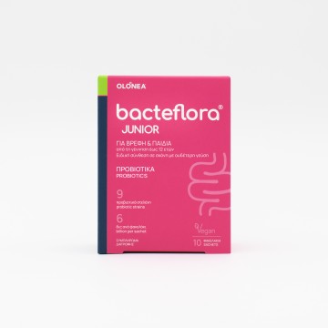 Olonea Bacteflora Junior, Προβιοτικά-Πρεβιοτικά για το Εντερικό Μικροβίωμα 10 Φακελάκια