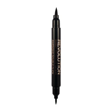 Revolution Eyes Awesome Double Flick Υγρό Eyeliner Μαύρο, 1ml