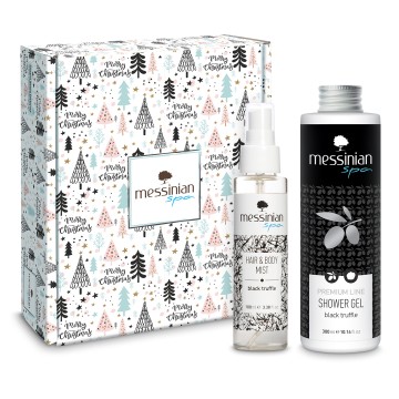 Messinian Spa Christmas Box Black Truffle with Shower Gel, 300ml & ...