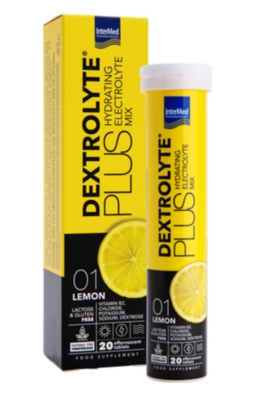 Intermed Dextrolyte Plus Lemon, 20 Αναβράζοντα Δισκία Intermed Dextrolyte Plus Lemon, 20 Αναβράζοντα Δισκία