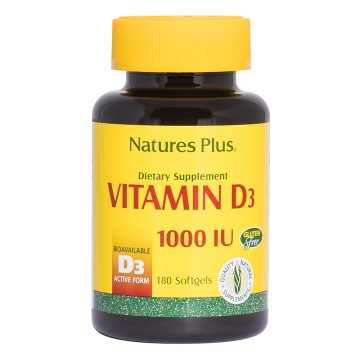 Natures Plus Vitamin D3 1000 Iu 180 Softgels