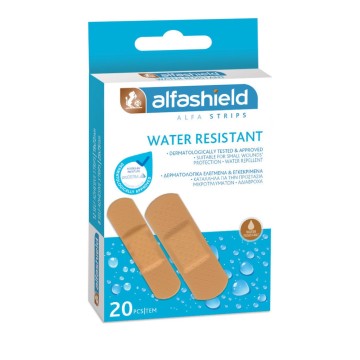 Alfashield Water Resistant Αυτοκόλλητα Επιθέματα Μικροτραυμάτων 2 Μεγέθη 20τμχ