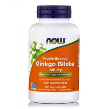Now Foods Ginkgo Biloba 120mg 100 Κάψουλες Now Foods Ginkgo Biloba 120mg 100 Κάψουλες