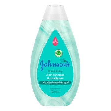 Johnsons Baby Soft & Shiny Shampoo & Conditioner 2 in 1 500ml Johnsons Baby Soft & Shiny Shampoo & Conditioner 2 in 1 500ml