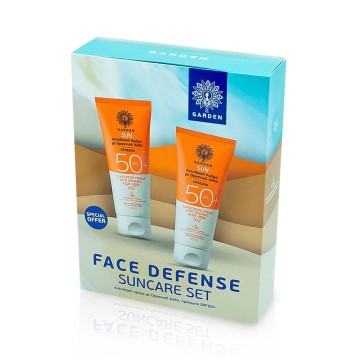 Garden Promo Sun Sunscreen Face Cream Organic Aloe Vera SPF50 2x50ml