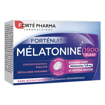 Forte Pharma Forte Nuit Mélatonine 1900 Flash 30 Comprimés