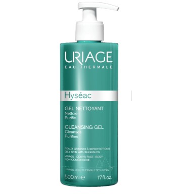 Uriage Hyseac почистващ гел комбиниран за мазна кожа 500 мл