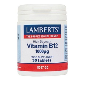 Lamberts Vitamin B12 1000μg 30 tablets Lamberts Vitamin B12 1000μg 30 tablets