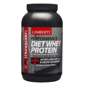 Lamberts Diet Whey Protein со вкусом клубники 1 кг в порошке
